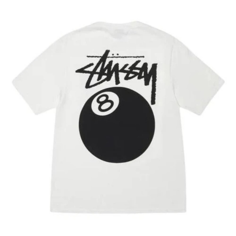 Stussy 8 Ball Tee - White