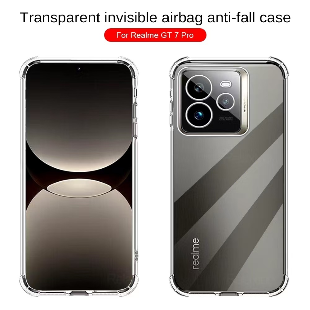 realme GT7 Pro(พร้อมส่งในไทย)เคสTPUใสกันกระแทกแบบคลุมกล้องRealme GT 7 Proตรงรุ่น