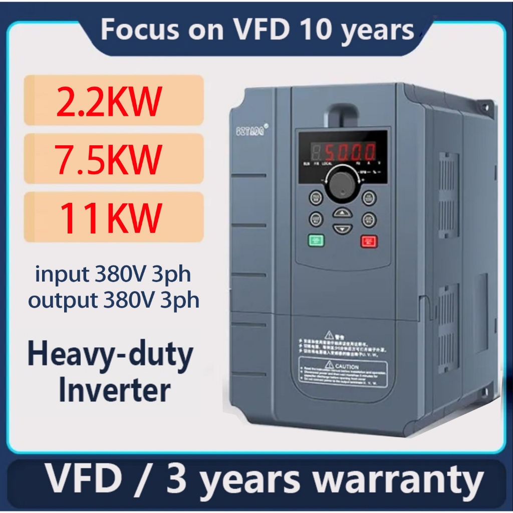 Delta Frequency Converter TD500 Three-phase 380V Heavy-duty Inverter 2.2kw/4kw/7.5kw/11KW/22kw VFD