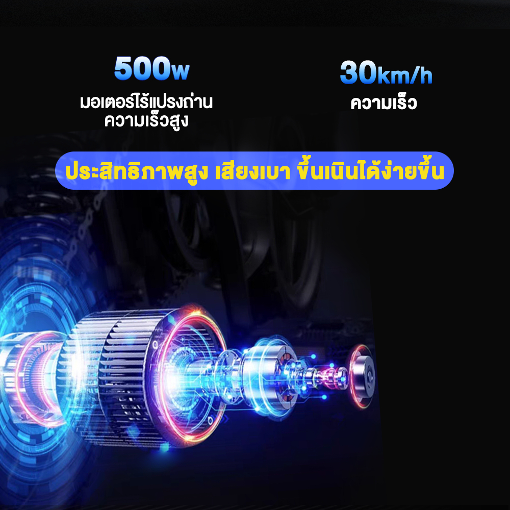 -1694.-】LIFAN OFFICIAL จักรยานไฟฟ้าแบตเตอรี่ลิเธียมพับได้ 500W48V10ah Electric bike โช้คอัพถุงลมนิรภัยด้าน แจกฟรี7ชิ้น - รูปที่ 2