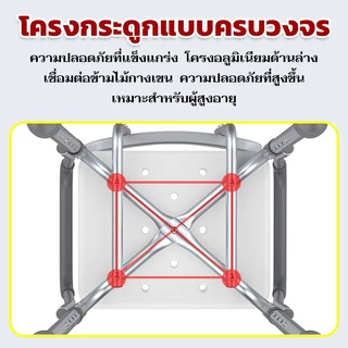 เก้าอี้อาบน้ําผู้สูงอายุ เก้าอี้นั่งอาบน้ำ เก้าอี้อาบน้ำ เก้าอี้นั่งอาบน้ำผู้สูงอายุ ปรับความสูงได้ 38-50CM โครงสแตนเลส