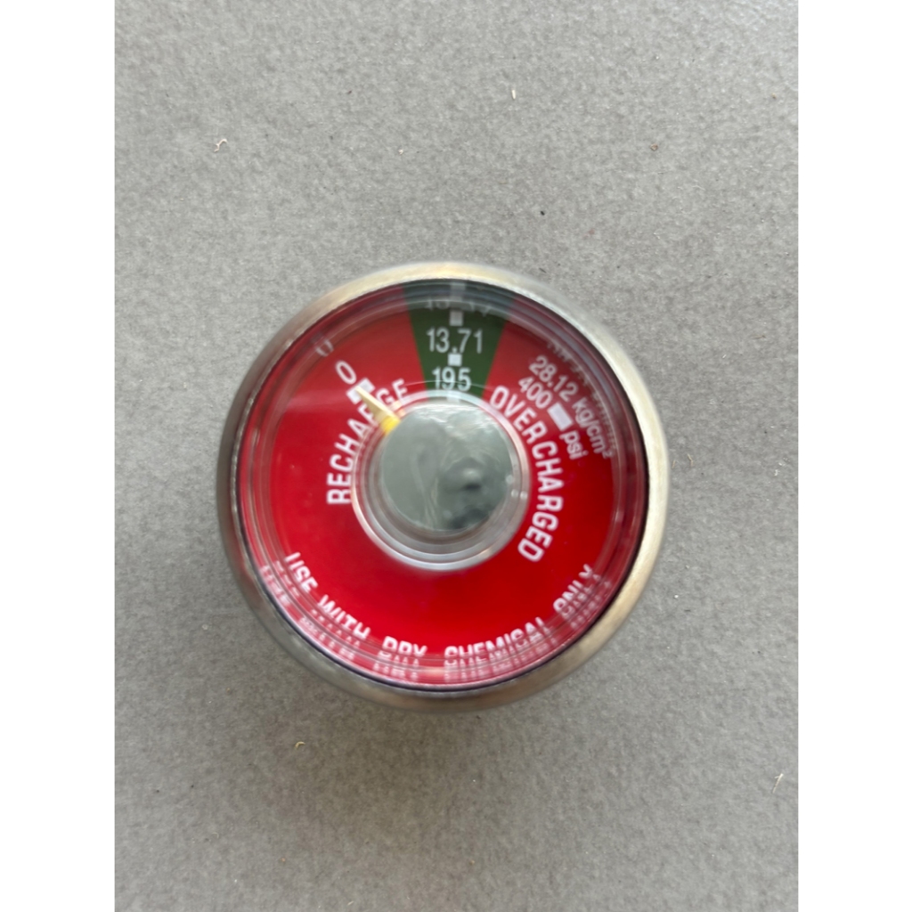 เกจ์วัดถังดับเพลิงแรงดัน 0-400psi (มีโอริงในตัว) จำนวน 1 ชิ้น