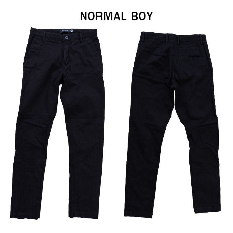 กางเกง Normal boy สีดำ มือสอง เอว28" ยาว36"