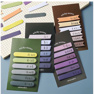 <พร้อมส่ง> กระดาษโน๊ตกาว Sticky Note 🎗️Ribbin🎗️ริบบิ้น 100แผ่น 12สี เครื่องเขียน โน๊ตกาว โพอิท เมมโม Memo