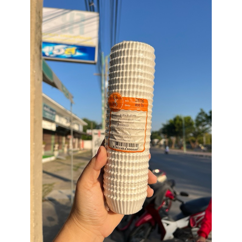 กระทงกระดาษ สีขาว แพค/800ใบ สำหรับใส่อาหาร เบเกอรี่  มี 9 ขนาด - รูปที่ 4