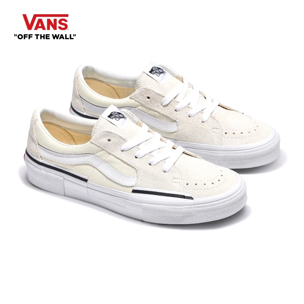 VANS SK8-LOW REARRANGE - MARSHMALLOW รองเท้า รองเท้าผ้าใบ ผู้ชาย ผู้หญิง