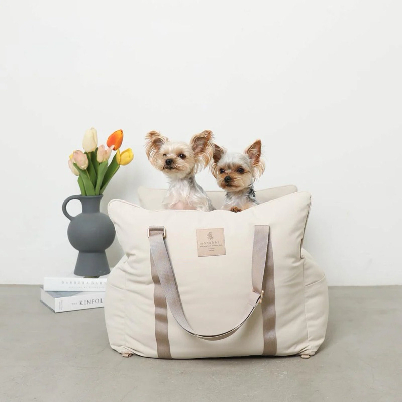 VELKYBARK [พร้อมส่ง] Moncheri 🇯🇵 เบาะนั่งในรถสำหรับสัตว์เลี้ยง คาร์ซีทสัตว์เลี้ยง จากประเทศญี่ปุ่น รูปที่ 3