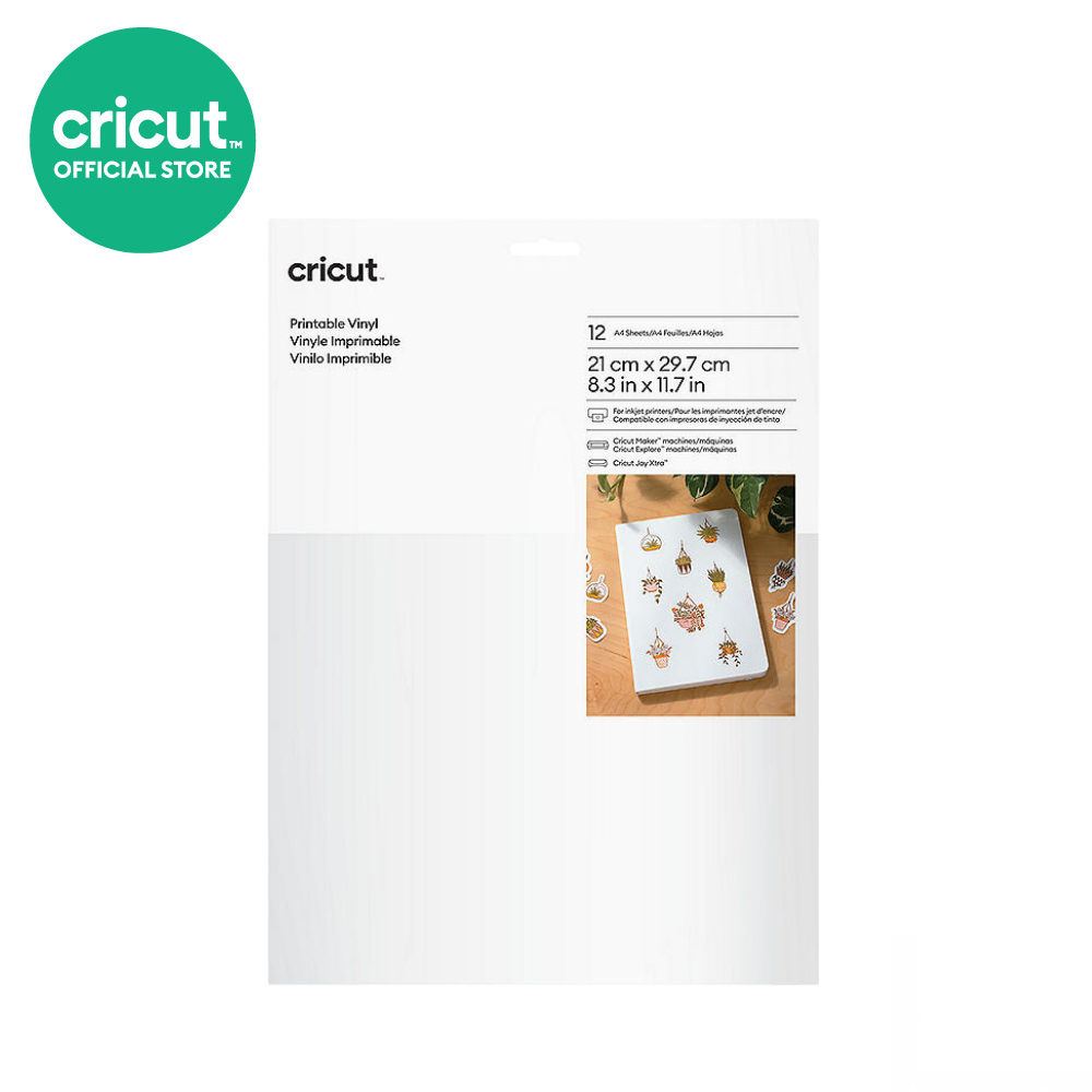 Cricut فينيل قابل للطباعة للملصقات 8.3×11.7 بوصة — صورة 5