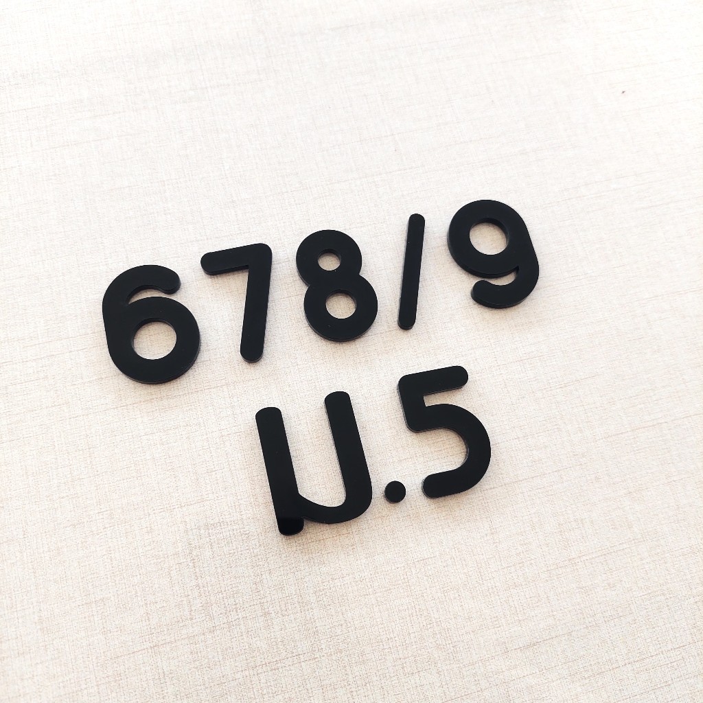 🦄 ตัวเลขที่บ้าน 🏡 ป้ายบ้านเลขที่ ตัวเลขอะคริลิค - รูปที่ 3