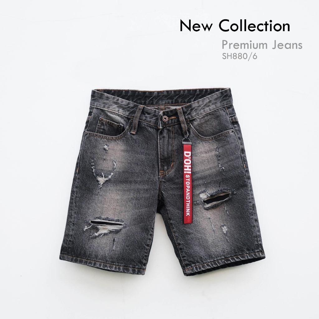 NAMEW DENIM SHORTS กางเกงขาสั้นผู้ชาย กางเกงยีนส์ No.SH880/6