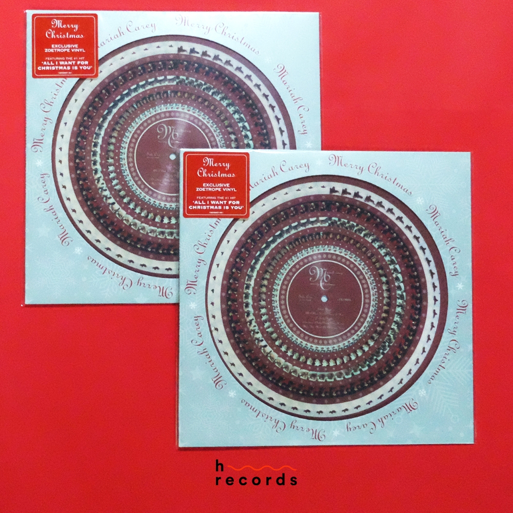 (ส่งฟรี) แผ่นเสียง Mariah Carey - Merry Christmas (30th Anniversary Limited Zoetrope Vinyl)