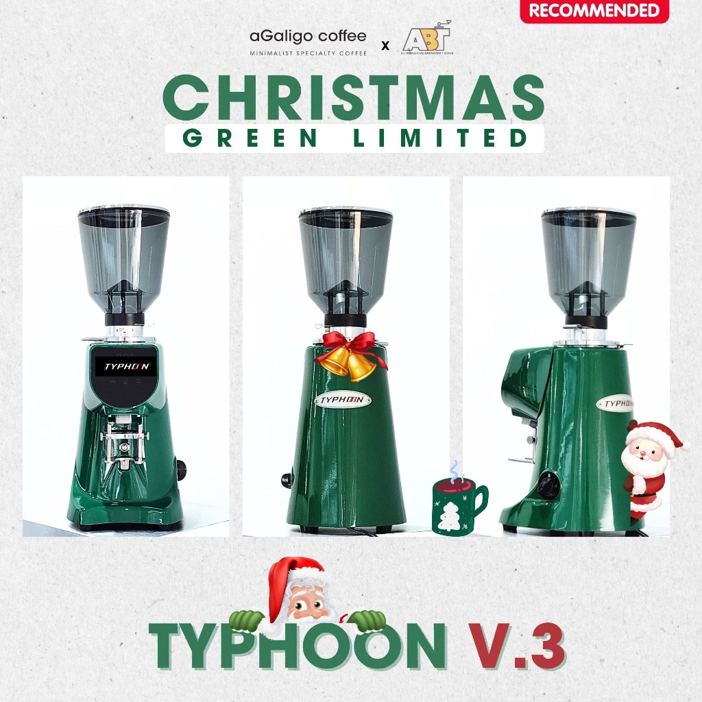เครื่องบดเมล็ดกาแฟ Typhoon s70 v.3 สี Christmas Green Limited (สีพิเศษ)