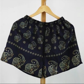 กางเกงขาสั้นผ้าไหมอิตาลี ไม่มีกระเป๋า