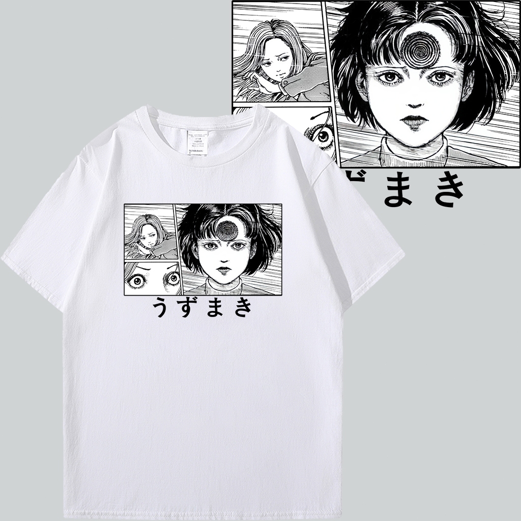 เสื้อยืด Junji Ito v1 Uzumaki Manga Anime Customized Unisex TShirt for Men and WomenS-5XL