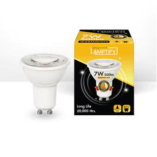 หลอดไฟ LED ขั้ว GU10 7W Daylight Warmwhite หลอดแอลอีดี สว่างใช้งานง่าย