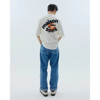 maison KEEPS | The Oversized maison Record Tee | Unisex | เสื้อยืดทรงoversized ลายปริ้นท์ มี 2Sizeให้เลือก อก44" และ48"