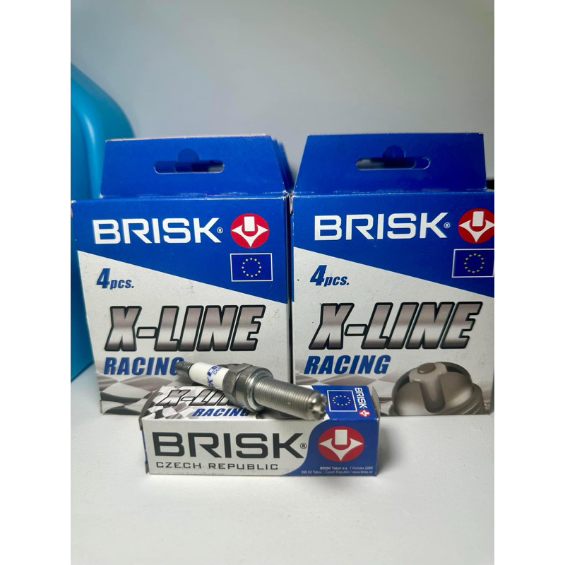 หัวเทียนBRISK 4เขี้ยวตรงรุ่นLead/Giorno/X max300/Froza350