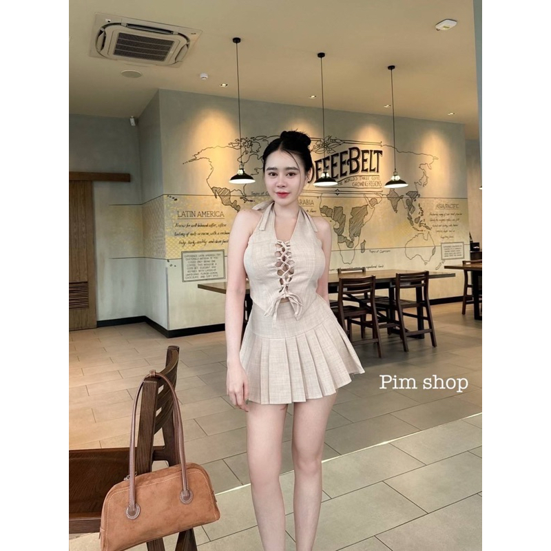 ♡คอลใหม่ เซท 2 ชิ้น สวยแพงมาก เสื้อแบบผูก น่ารัก เซ็กซี่