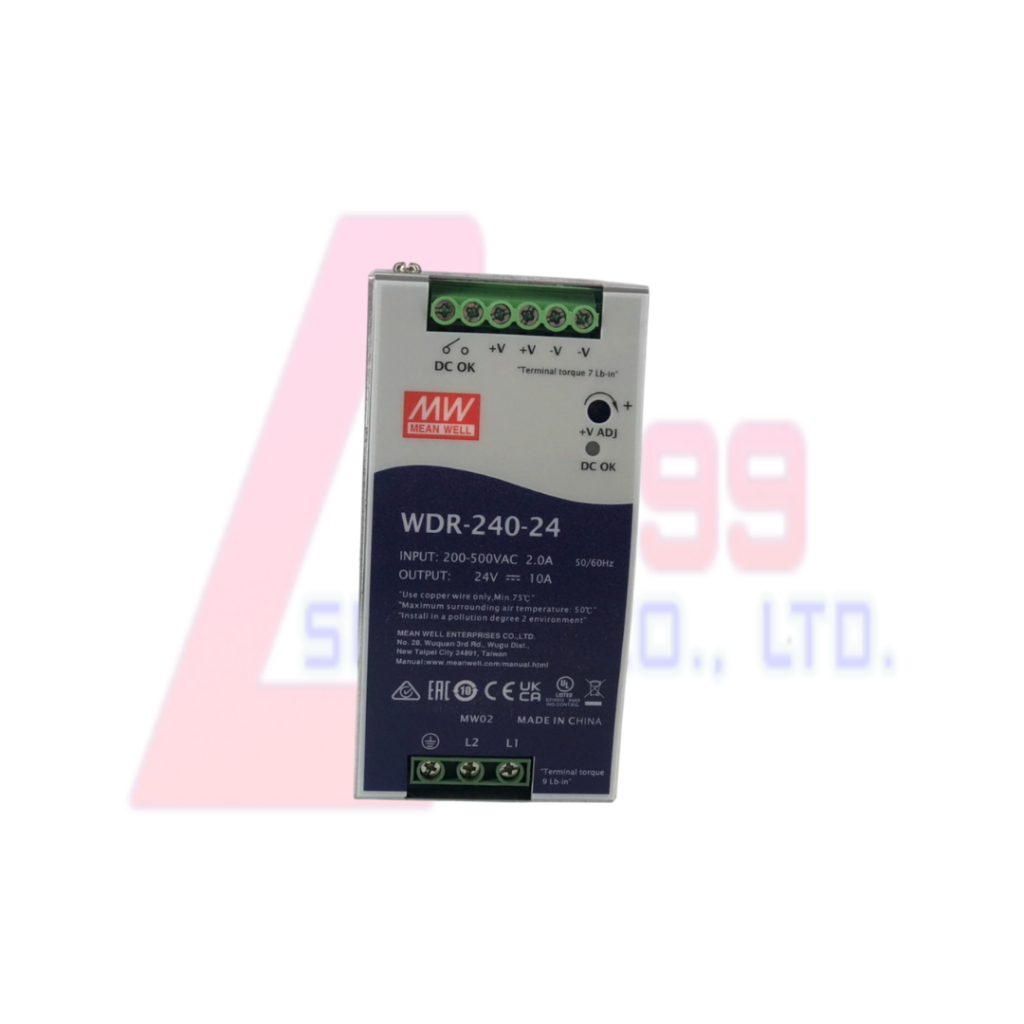 SWITCHING POWER SUPPLY DIN RAIL PS MW WDR-240-24 24V 10A 240W