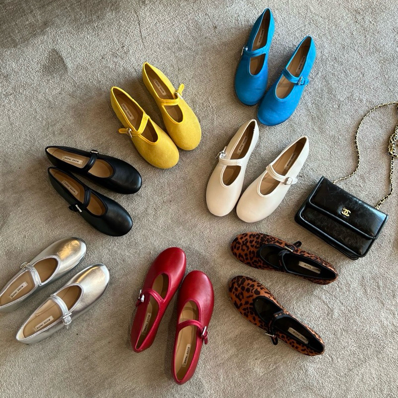 (ร้านไทย—มีพร้อมส่งค่ะ) รองเท้าแมรี่เจน churos mary jane shoes มีทั้งหมด 7 สี | justmoment