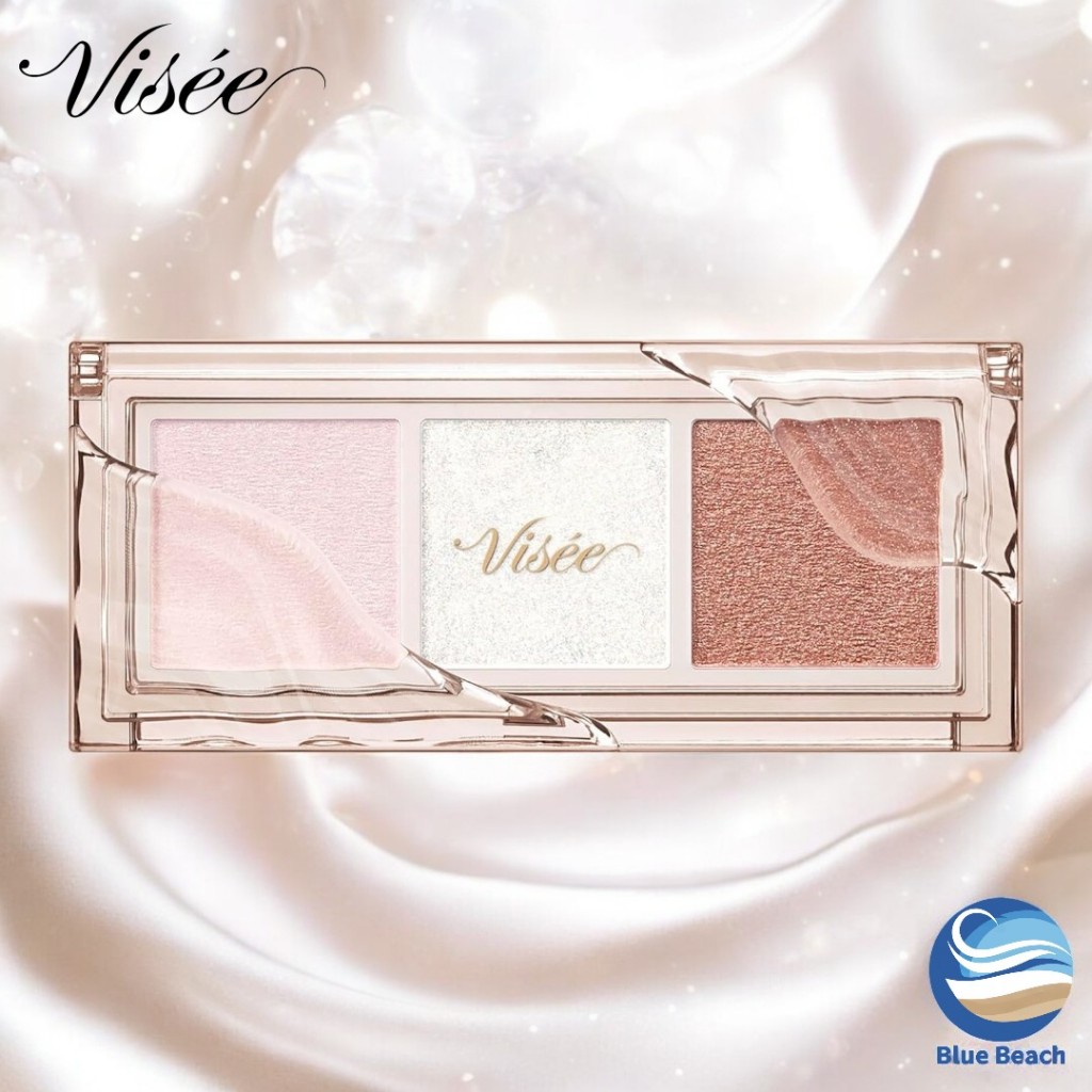 VISEE Killer Eye Trio Eyeshadow / อายแชโดว์ 3 เฉดสี เปล่งประกายระยิบระยับ พร้อมกลิตเตอร์สุดหรู