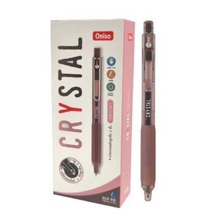 Oniso ปากกาเจล 0.38 รุ่น CRYSTAL ONI-9134 ขนาด 0.38 มม. หมึกน้ำเงิน เปลี่ยนไส้ได้ (ราคาต่อ 1 ด้าม)