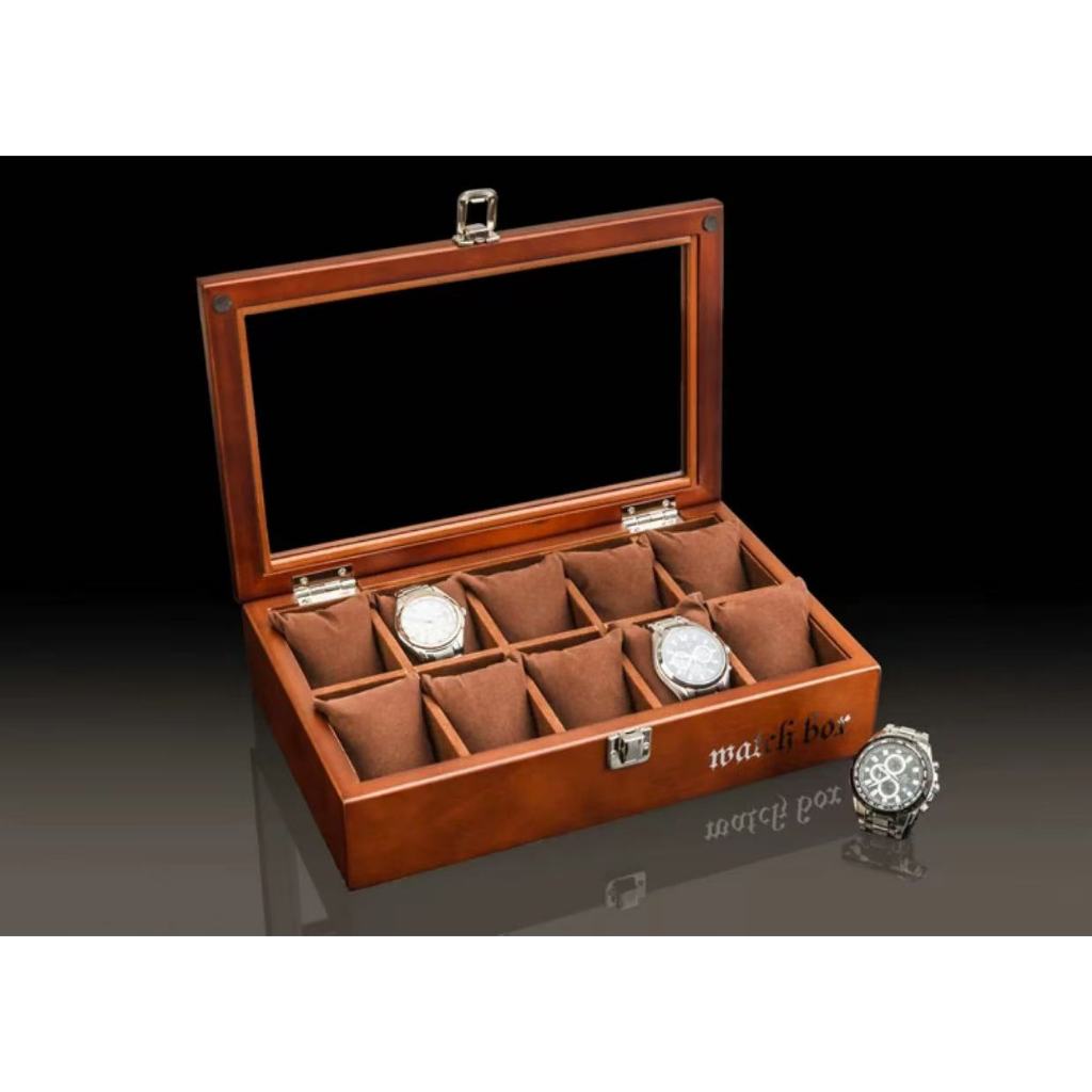 ไม้แท กล่องนาฬิกา 5 8 10 เรือน กล่องใส่นาฬิกา Watch Box กล่องของขวัญ