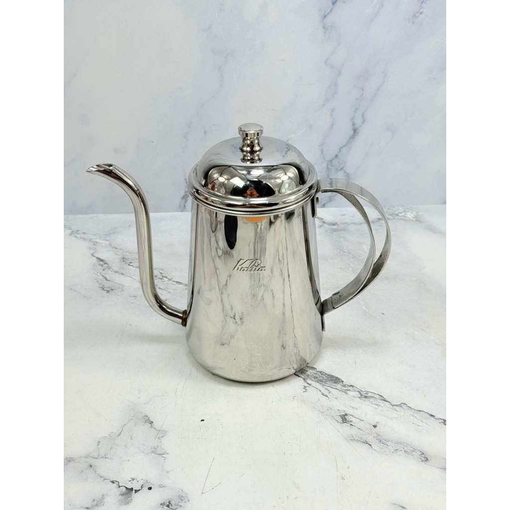 กาดริป Kalita Coffee Pot Stainless Steel 700ml Made in Japan (A43:S28 มีตำหนิรูปสุดท้าย ไม่มีผลต่อกา