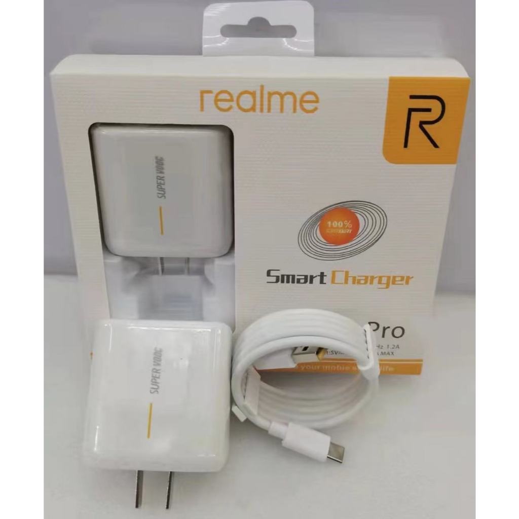 ชุดชาร์จมือถือ เรียวมี Realme Type-C Super VOOC (สายชาร์จ+หัวชาร์จ) Super charger ใช้ได้กับ OPPO REN