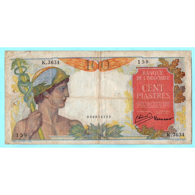 French Indochina , 100 Piastres 1947