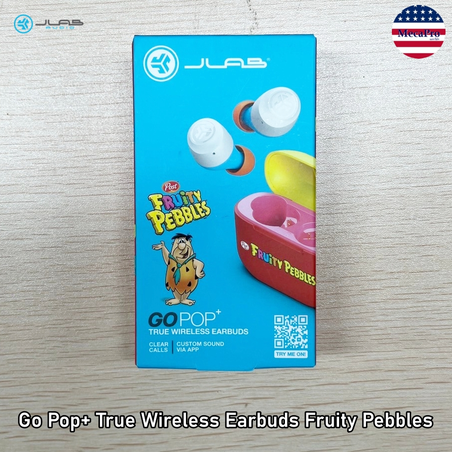 JLab® Go Pop+ True Wireless Earbuds Fruity Pebbles หูฟังไร้สาย หูฟังบลูทูธ