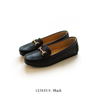 EARL GREY รองเท้าหนังแกะแท้  รุ่น Clyley S series in Black