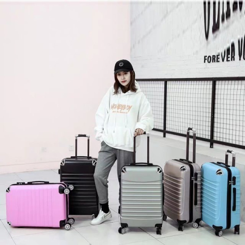 กระเป๋าล้อลาก 20/24 นิ้ว รุ่นซิปล็อครหัสได้ เดินทาง ล้อลาก หมุนได้ 360 องศา วัสดุ ABS+PC  ทนทานเป็นพิเศษ Luggage