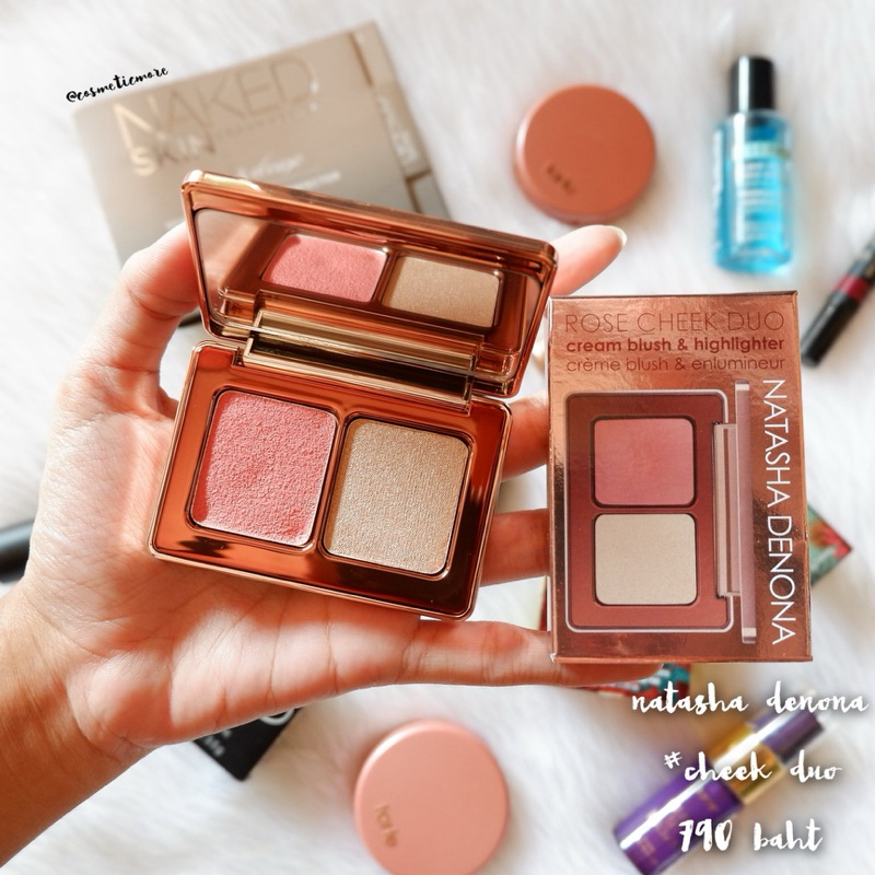 พร้อมส่ง! [ป้ายไทย] ❤️ natasha denano mini rose cheek duo