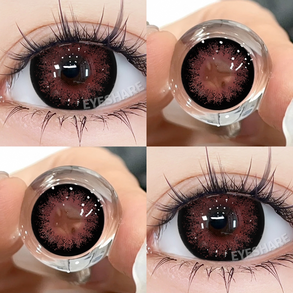{COD}-คอนแทคเลนส์ Eyeshare Darkloli 1 คู่ คอนแทคเลนส์สี ตาโต ขนาด 14.5 มม. ใช้ได้ 1 ปี เลนส์แฟชั่น ปริมาณน้ำ: 40% - รูปที่ 4