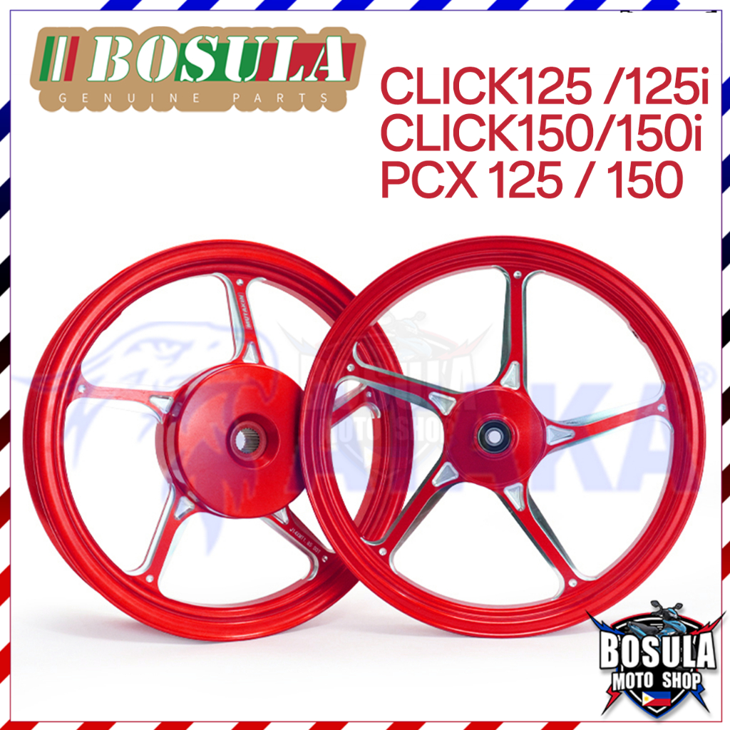 BOSULA สำหรับ 1.6x1.85-14 CNCล้อแม็ก สำหรับCLICK150i CLICK150 CLICK125i CLICK125 PCX125 PCX150 สินค้