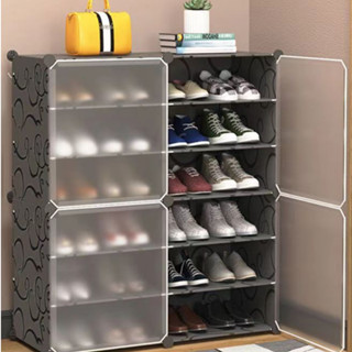 Tech ตู้รองเท้า ตู้เก็บรองเท้าPVC ประหยัดพื้นที่ ตู้ใส่รองเท…