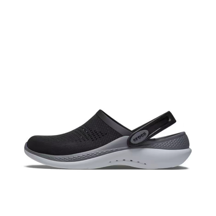 Crocs LiteRide สีดำ Unisex กลางแจ้งเทรนด์ Unisex รองเท้าแตะ 206708-0DD