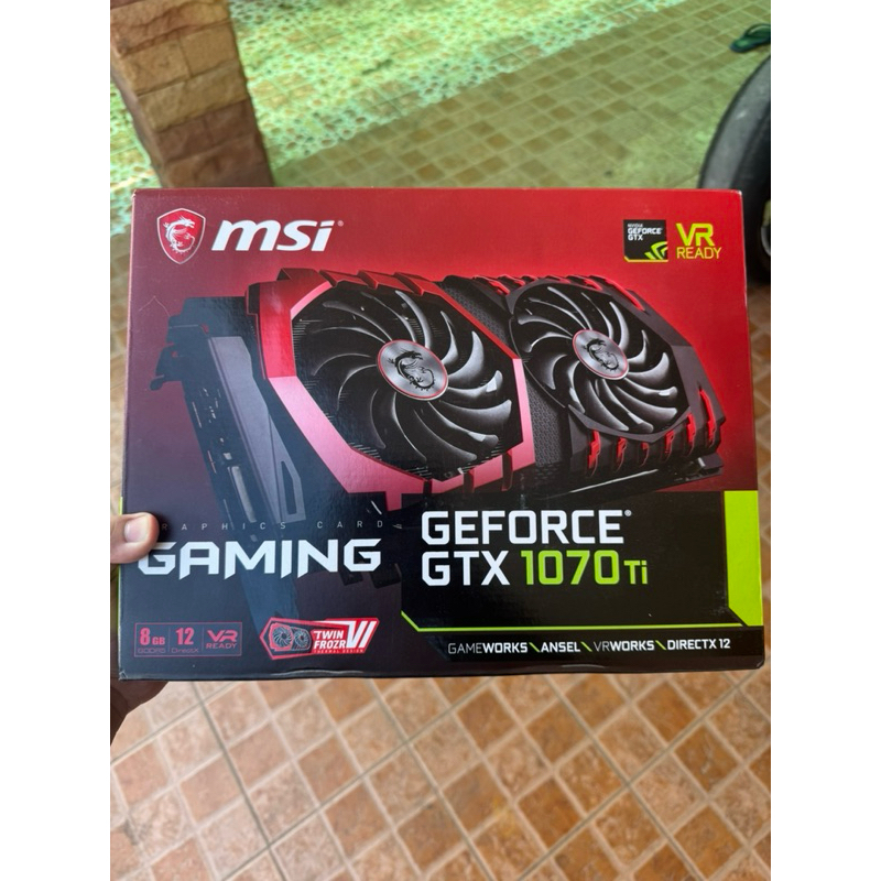 VGA (การ์ดจอ) GTX 1070TI MSI ครบกล่อง(มือสอง)