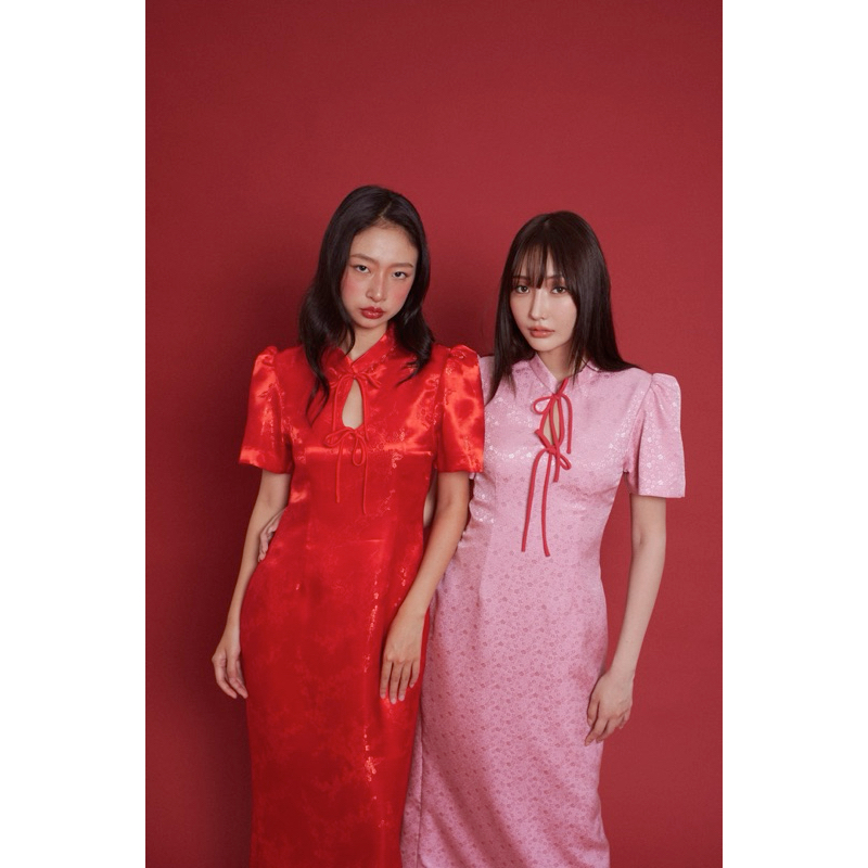 MIST OF RAIN - Ping An Dress - กี่เพ้า เดรสกี่เพ้า ชุดจีน ตรุษจีน (พร้อมส่ง)