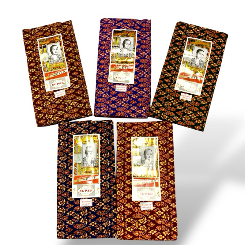 ผ้าถุงตรา เจ้าหญิง ซุปเปอร์ RATNA DEWI คอตตอนแท้ 100% ขนาด 2 เมตร (ลายไทย หลากสี)