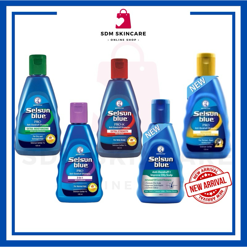แชมพูขจัดรังแค Selsun Blue Anti-Dandruff Shampoo 200ML/120ML 1ขวด