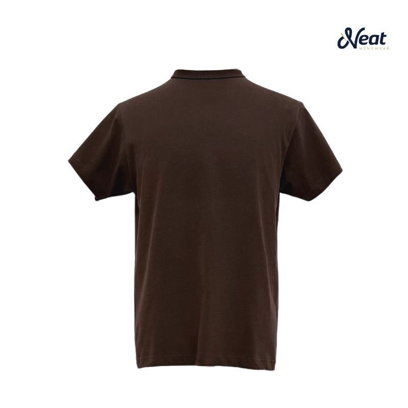 [Brown]เสื้อยืดคอชิด Vintage Like T Shirt by Neat menswear ราคา ถูกที่สุด ดีลบีเคเค แกลเลอรีภาพที่ 2