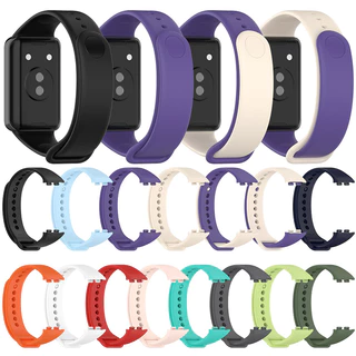 Honor Band 8/9 สายนาฬิกาซิลิโคนสีทึบ มีหลายสีให้เลือก Honor Band 9 สายนาฬิกากันน้ำ