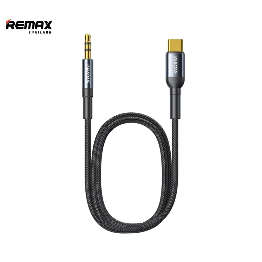 Wekome Audio Cable WDC-196 / WDC-197 - สายแปลงสัญญาณ Type-C to AUX 3.5 mm. / L to AUX 3.5 mm. ยาว 1.2 เมตร