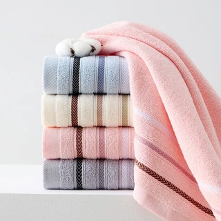 ผ้าขนหนู 33*73cm คอตตอน cotton100% สำหรับเช็ดผม ไม่ใช่ผ้าผืนใหญ่ เหมาะสำหรับเด็กและผู้ใหญ่