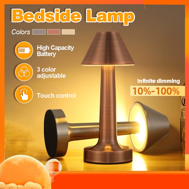 💥 ระบบควบคุมแบบสัมผัส 💥 หรี่ 3 ระดับ โคมไฟร้านอาหาร โคมไฟตั้งโต๊ะ LED มินิมอล ตกแต่งห้อง โต๊ะอาหาร แบบชาร์