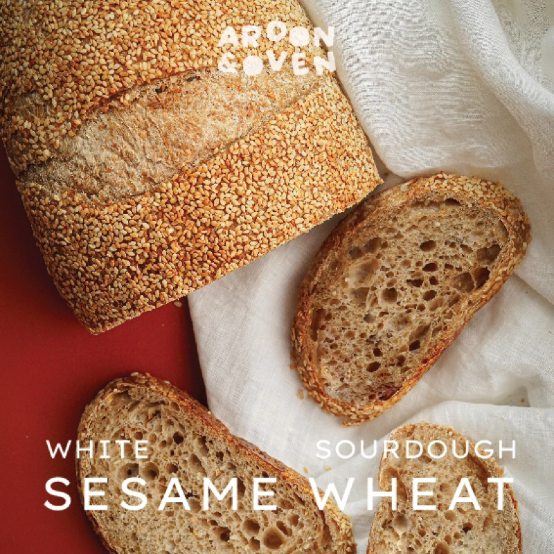 งาขาว Sourdough : White Sesame Wholewheat  - 650g (ซาวโดว์ งาขาว โฮลวีต) (จัดส่ง 3-4 วันทำการ)