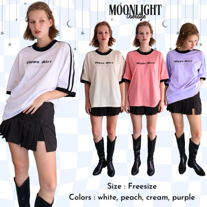 Moonlight เสื้อOversize ผ้าดี ทรงสวย #HG102v(กดผ่านวิดีโอหน้าร้านลด30%)