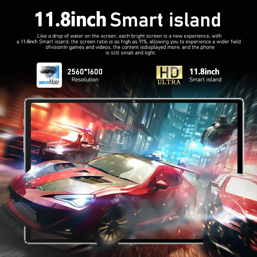 【รับประกัน1ปี】2025ของแท้ แท็บเล็ต VIV0 Tab G12 Pro 5G 11.8 นิ้ว แท็บเล็ตถูกๆ แรม16GB รอม1TB โทรได้ Full HD แทปแล็ตของแท้